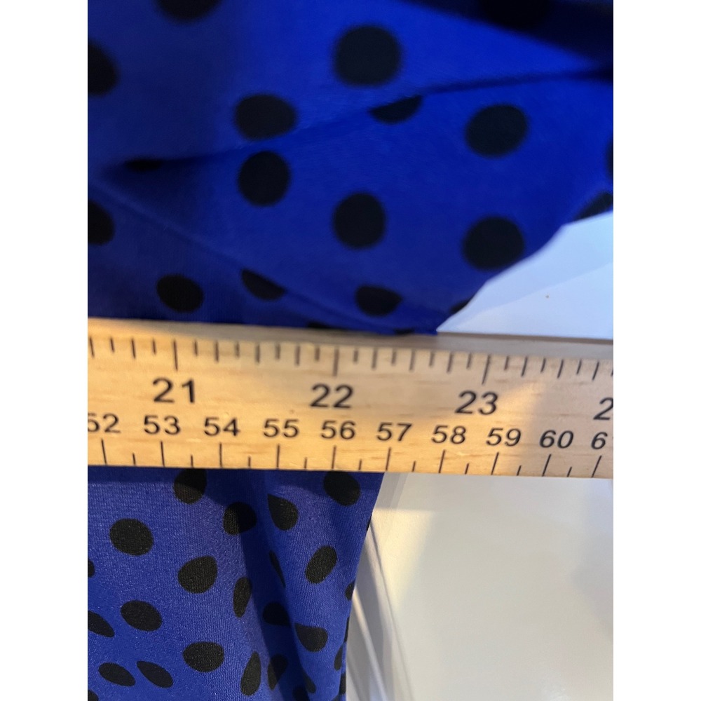 Chico's Womens Top Polka Dot Ombre Blue Size 3 - Picture 5 of 7